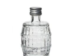 Flaska i klarglas 50ml Fat