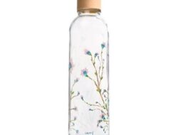 Drickflaska i glas 700ml CARRY Hanami