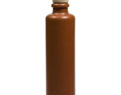 Stengods flaska kastanj 200ml